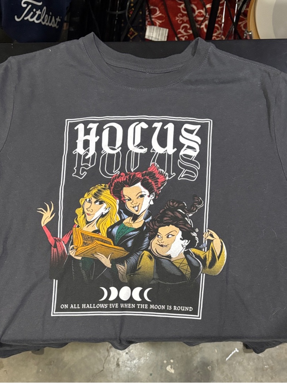 Disney Hocus Graphic Tee - Black with Yellow, Red, Green Accents